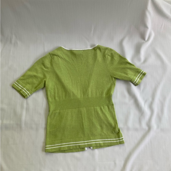 Vest, short sleeves, 81% cotton, lightweight, draped at the waist. - Picture 3 of 4